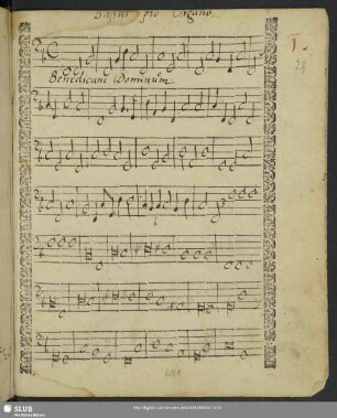 [Antonio Cifra:] Benedicam Dominum