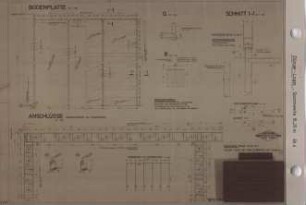 Wandelemente an Fundamente (Bauteil: Düngerlager, Pfettenkoppelung, Bodenplatte, Fundamente, Anschlüsse)