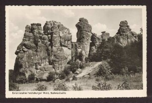 Externsteine - Teutoburger Wald, Südwestseite. Horn-Bad Meinberg