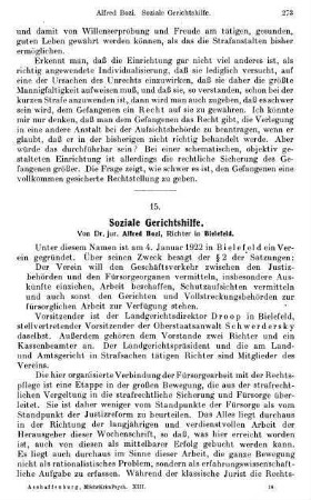 273-280, Soziale Gerichtshilfe