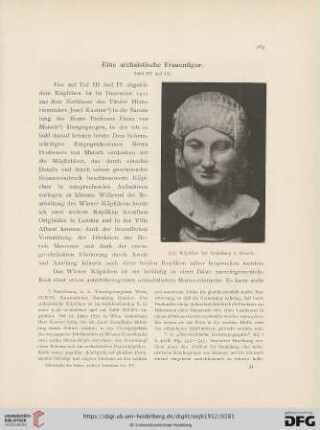 Eine archaistische Frauenfigur