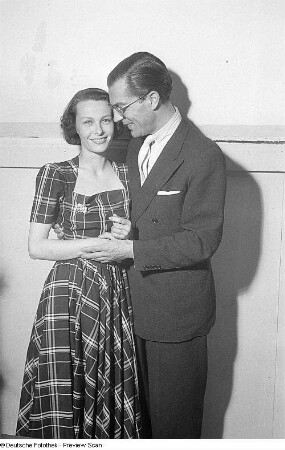Porträtaufnahmen des Schauspielers Victor de Kowa : Doppelporträt mit der Schauspielerin Ilse Werner