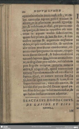 Tractatus Duodecimus. De Lapide Et Eius virtute