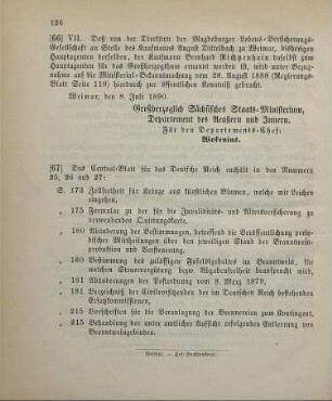 66. Ministerial-Bekanntmachung, den Wechsel in der Hauptagentur der Magdeburger Lebens-Versicherungs-Gesellschaft betreffend