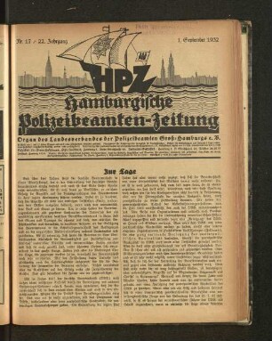Nr. 17 / 22. Jahrgang 1. September 1932