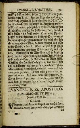 Evangel. F. SS. Apostolorum Simonis Et Judæ