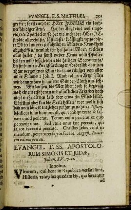 Evangel. F. SS. Apostolorum Simonis Et Judæ