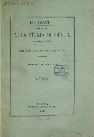Il Codice Filangeri e il codice speciale : Privilegi inediti della città di Palermo