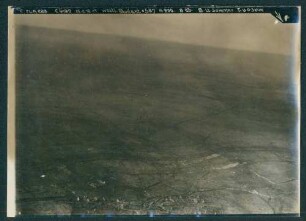 Foto der Stellungen westlich von Quéant zwischen Arras und Cambrai (Luftbild)