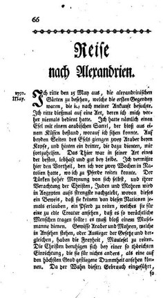 Reise nach Alexandrien