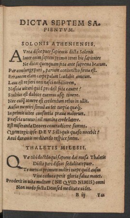 Dicta Septem Sapientum.