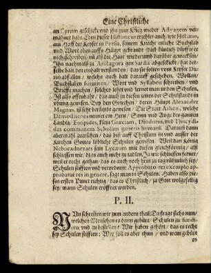P. II. [Wem solche stifftung zu thun fürnemlich oblige und gebüre.]