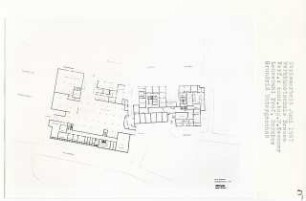Werkkunstschule Bremen (Diplomarbeit bei Bernhard Hermkes): Grundriss Untergeschoss 1:200