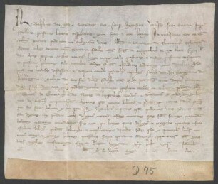 König Rudolf genehmigt einen Vergleich zwischen dem Kloster Tennenbach und den Brüdern von Keppenbach