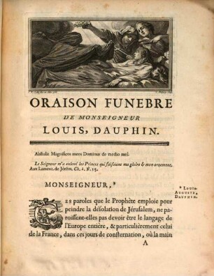 Oraison funebre de tres-haut ... prince Mr. Louis, Dauphin