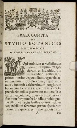Praecognita De Studio Botanices : Methodice Ac Proprio Marte Addiscendae.