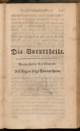 Die Vorurtheile.