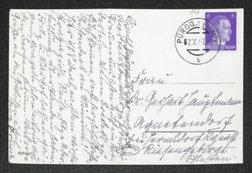 Brief von Irma Klimsch an Margarete Hauptmann