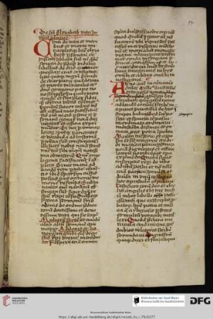 Theodoricus de Apolda, De vita et miraculis sanctae Elisabeth