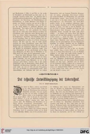 Die technische Entwicklung der Ledertechnik
