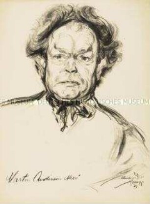 Porträt des Schriftstellers Martin Andersen Nexø (2)