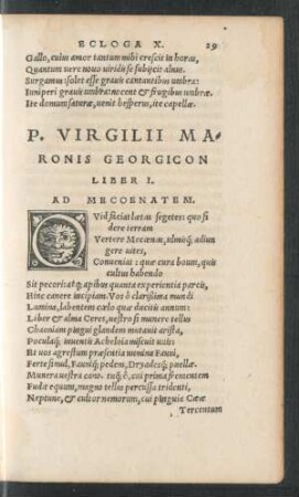 P. Virgilii Maronis Georgicon