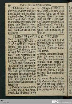 Von der Liebe zu Gott und Jesu.