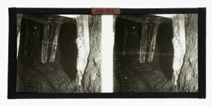 Streckenabzweigung in einer Grube, 1820; Fördergestänge aus Holz
