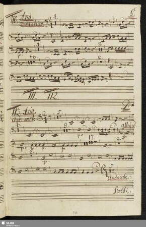 110. Aria: Infelice io son perduto / Galuppi, B.