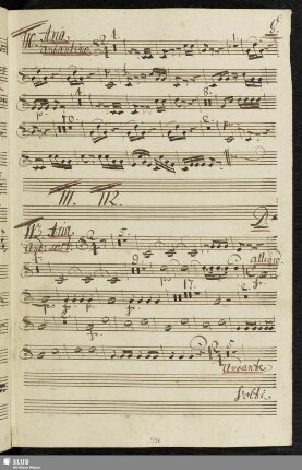 110. Aria: Infelice io son perduto / Galuppi, B.