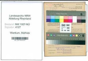 Entnazifizierung Mathias Wankum , geb. 01.07.1903 (Rangierer)