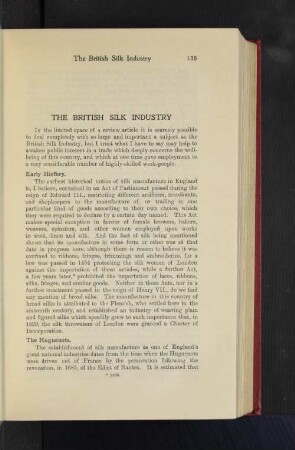 The British Silk Industry.