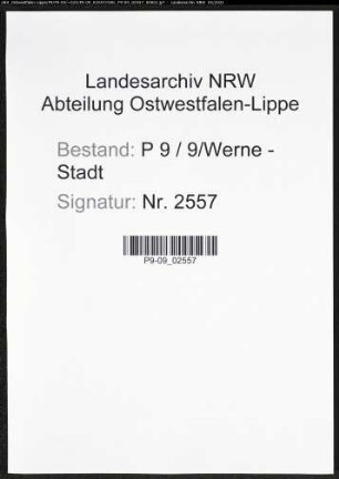 Heiratsregister Standesamt Werne