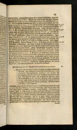 33-43, In Ansehung des 10den Puncts Clementissimi ...