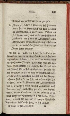(Beschluß von No. XXVII. im vorigen Hefte.)