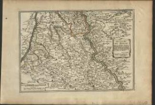 LE COURS DU RHEIN . (Cologne, Rheinberg, Electorat de Cologne, Duche de Juliers,de Berg, Gueldres, de Berg, Comte de Muers).