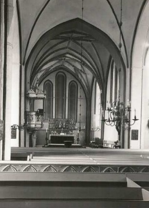 Wittenburg. Stadtkirche St. Bartholomäus. Inneres nach Osten