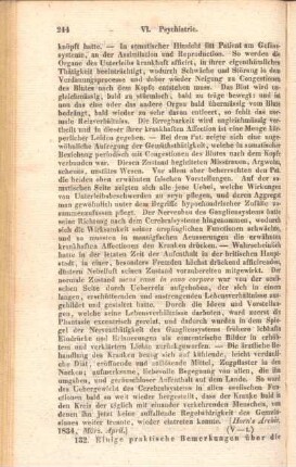 VI. Psychiatrie.