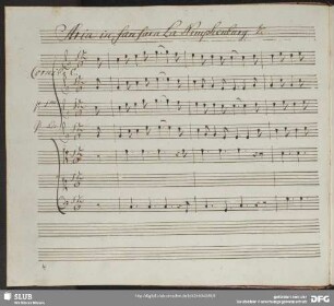 Aria: Dell'umido prato e la campagna