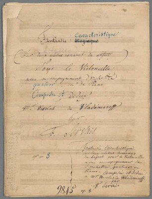 Fantasies, vlc, pf, op. 8 - BSB Mus.Schott.Ha 10401-2