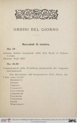 Ordini del Giorno