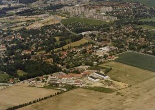 Stadtteilansicht Lockwitz, Niedersedlitz und Prohlis mit Bundesstraße 172 (B172)