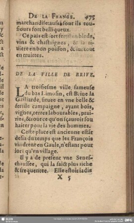 De La Ville De Brive
