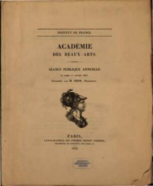 Séance publique annuelle. 1853