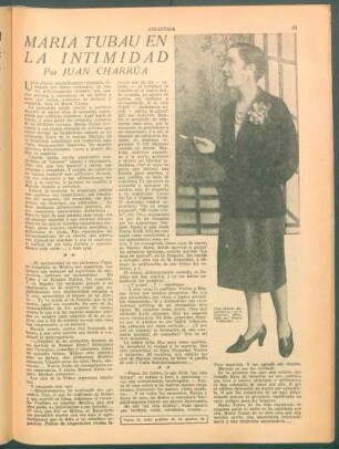 María Tubau en la intimidad