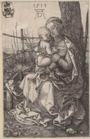 Maria mit dem Kinde am Baum