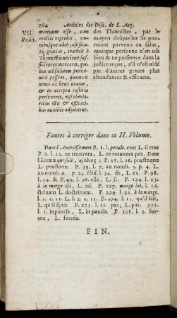 Fautes à corriger dans ce II. Volume.