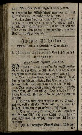 I. Von der christlichen Gottseligkeit überhaupt