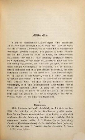 Zur lateinischen Sprachgeschichte, 2. Grammatische Aufsätze