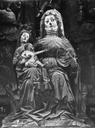 Anna selbdritt : Anna selbdritt (1446/1455). Neuberg an der Mürz, Ehemals Zisterzienserstift, Sankt Bernhardskapelle
